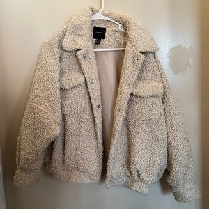 Forever 21 teddy fluffy jacket